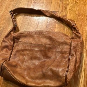 AVORIO Vera spells Brown Leather Tote